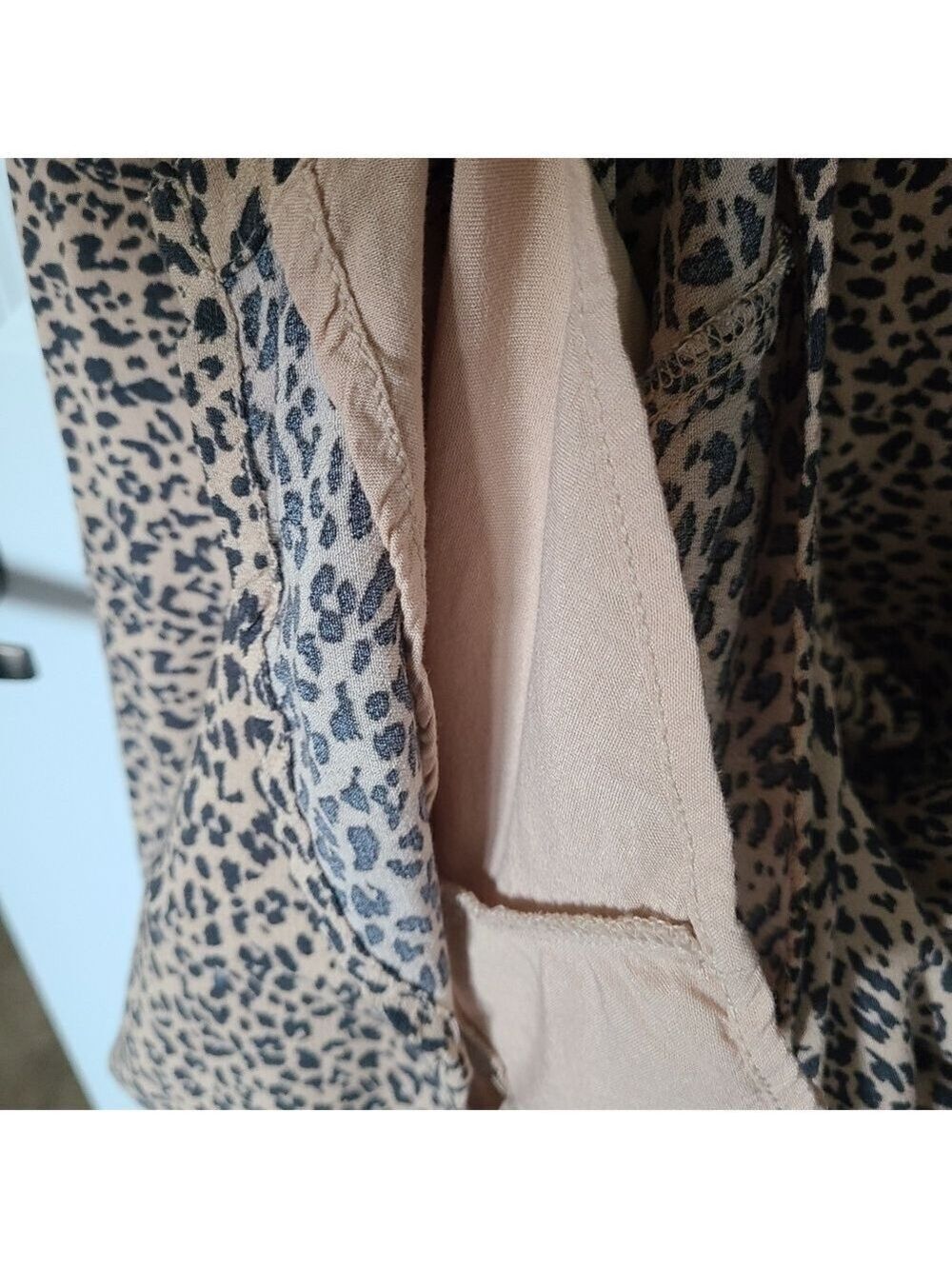 ABERCROMBIE AND FITCH Cheetah Print Short Sleeve Mini Dress Size XS - Picture 6 of 10